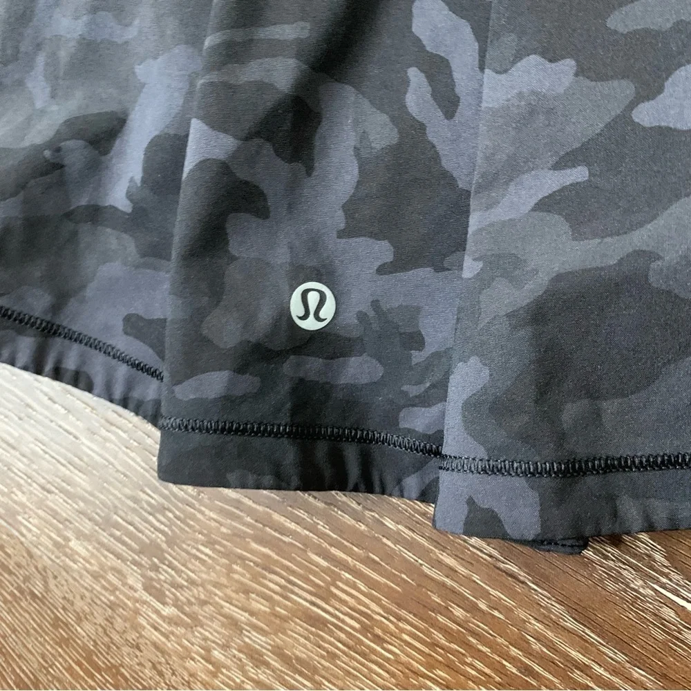 Lululemon womens pace rival skirt incognito multi gray black 4Tall